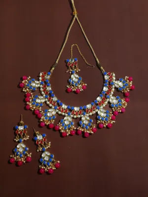 Kundan Multi Colour Necklace Set
