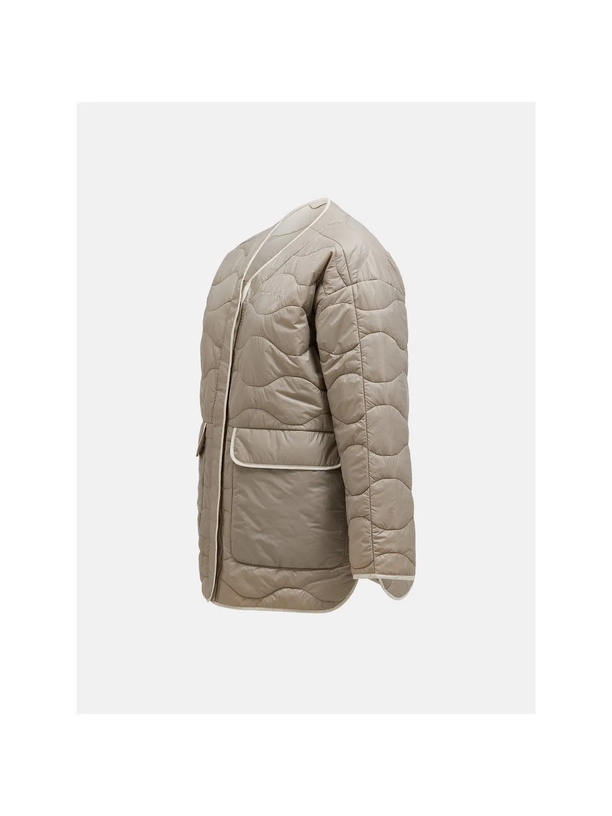 Kurtka Peak Performance W Quilted Oversized Liner beżowy
