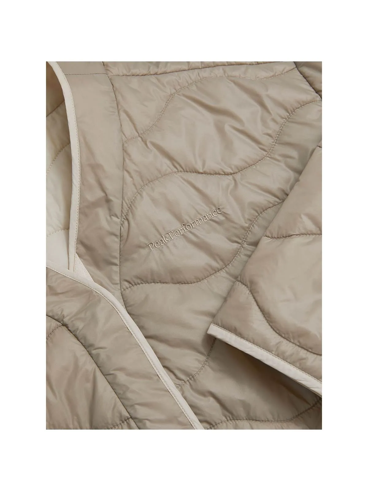 Kurtka Peak Performance W Quilted Oversized Liner beżowy