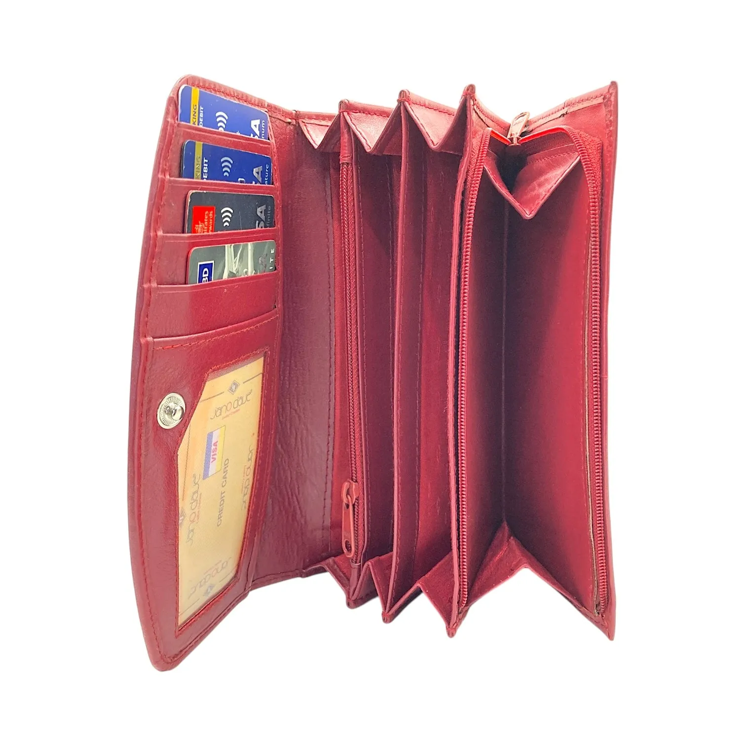Ladies Clutch, Full Grain Leather wallet For Women  # JD1859[1409]
