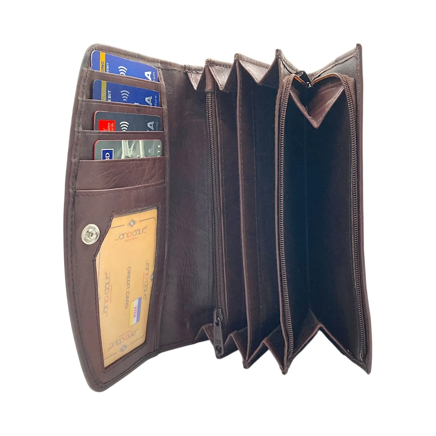 Ladies Clutch, Full Grain Leather wallet For Women  # JD1859[1409]