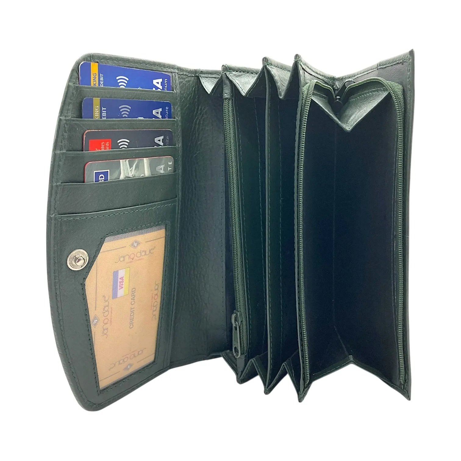 Ladies Clutch, Full Grain Leather wallet For Women  # JD1859[1409]