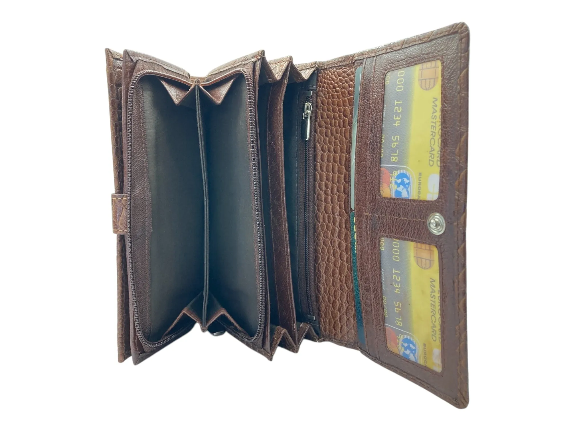 Ladies Clutch, Full Grain  multipurpose Leather wallet  # 1252B