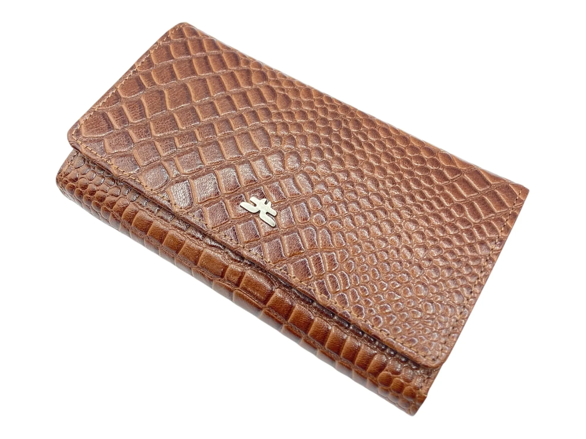 Ladies Clutch, Full Grain  multipurpose Leather wallet  # 1252B