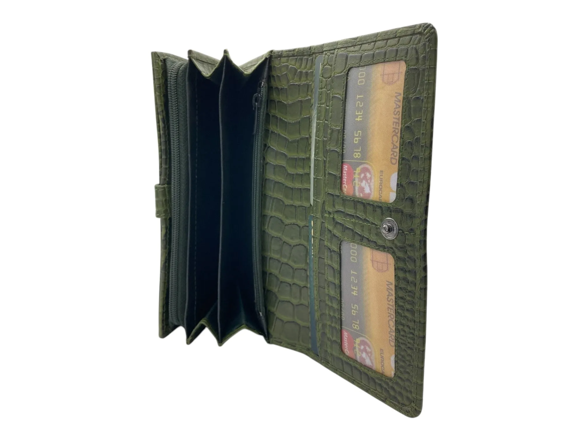 Ladies Clutch, Full Grain  multipurpose Leather wallet  # 1252B