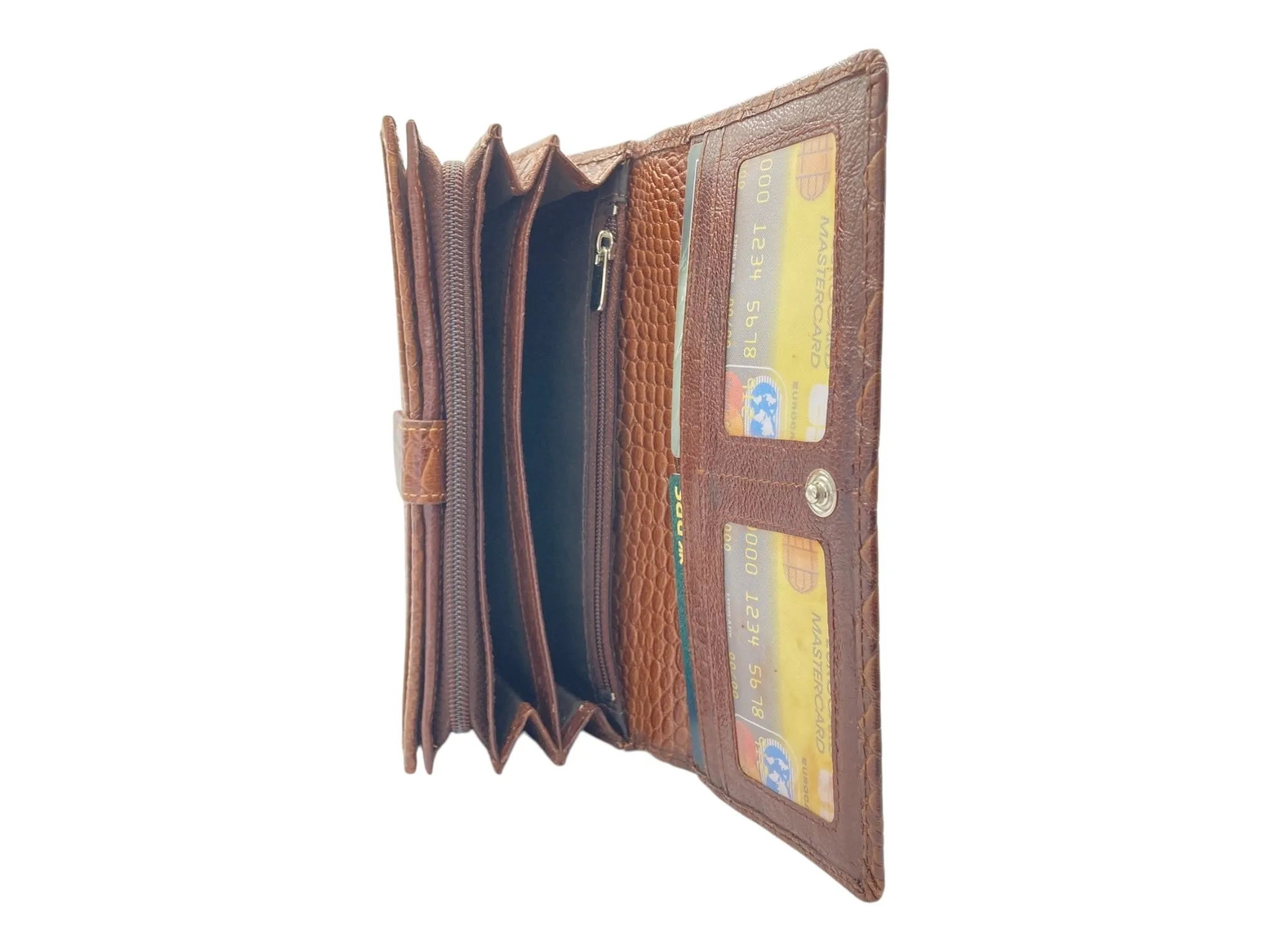 Ladies Clutch, Full Grain  multipurpose Leather wallet  # 1252B