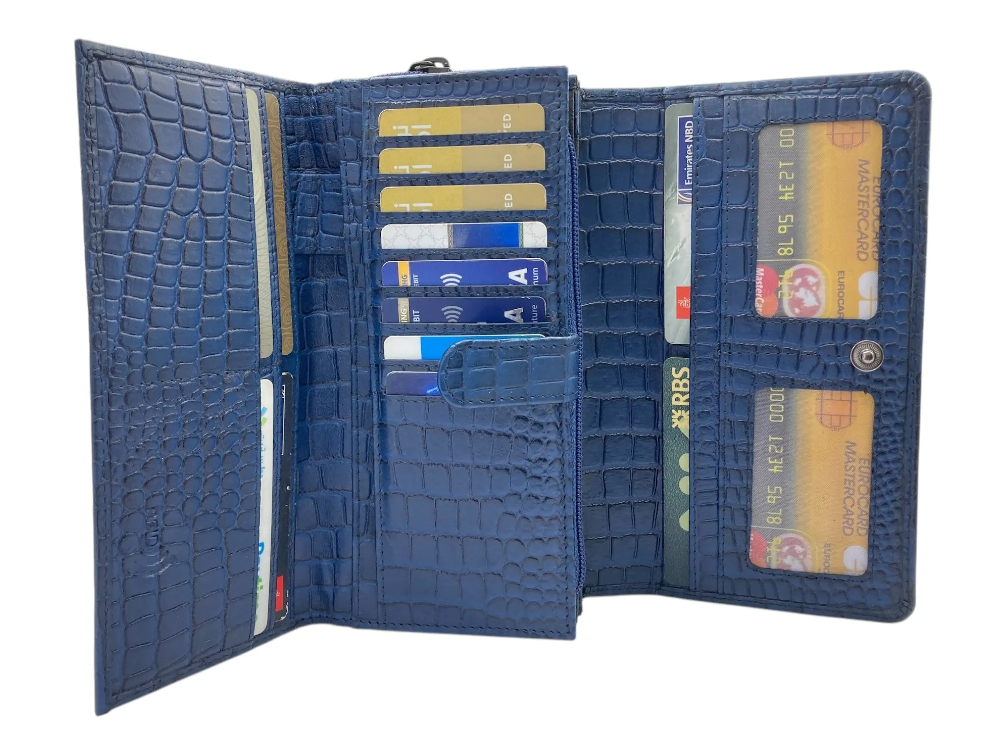 Ladies Clutch, Full Grain  multipurpose Leather wallet  # 1252B