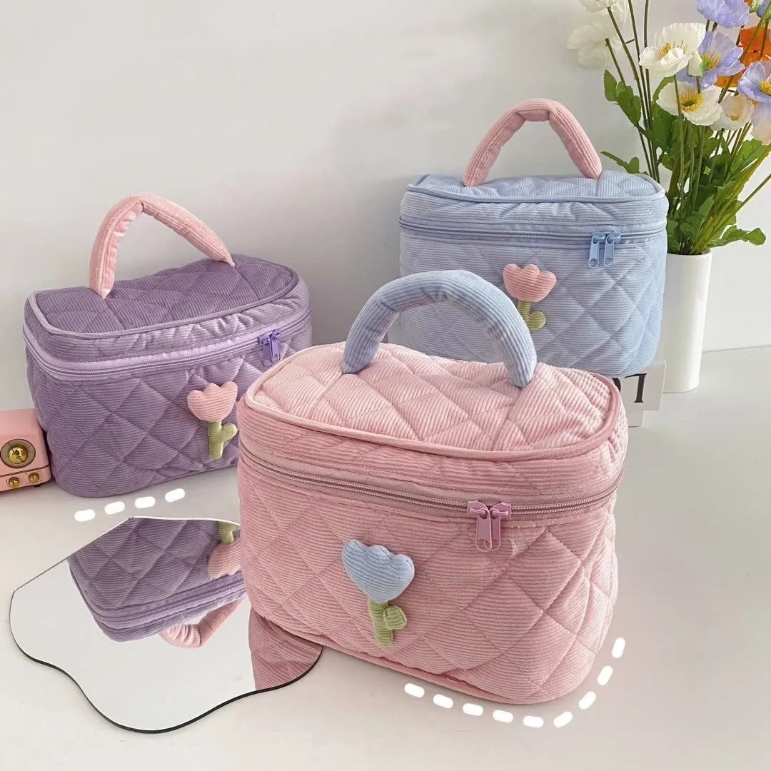 Large Capacity Tulip Makeup bag