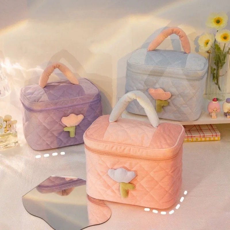 Large Capacity Tulip Makeup bag