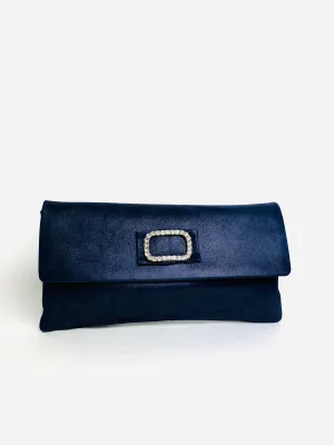 Le Babe - Bomilly Navy Diamonte Clutch