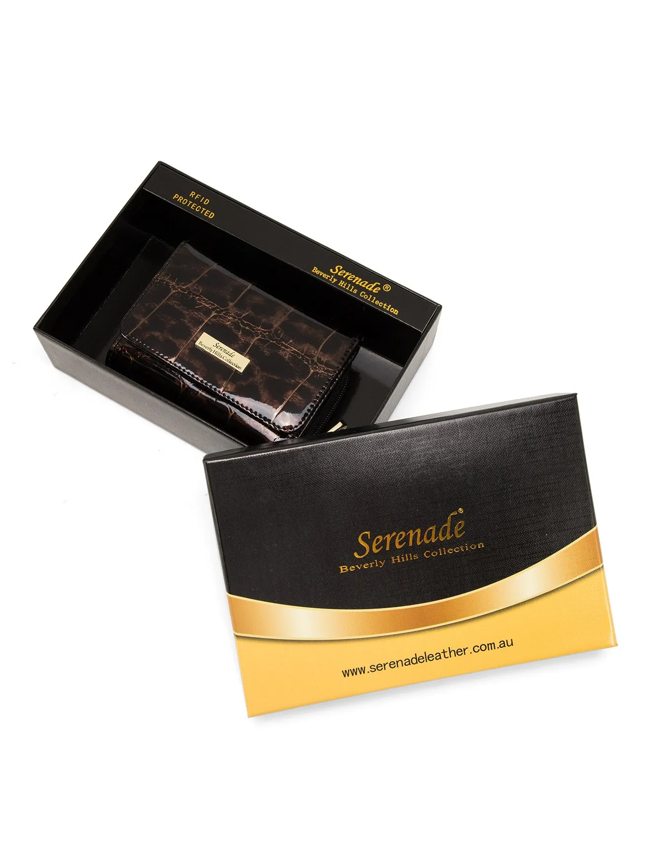 LEOPARD SMALL LEATHER RFID WALLET- WH703