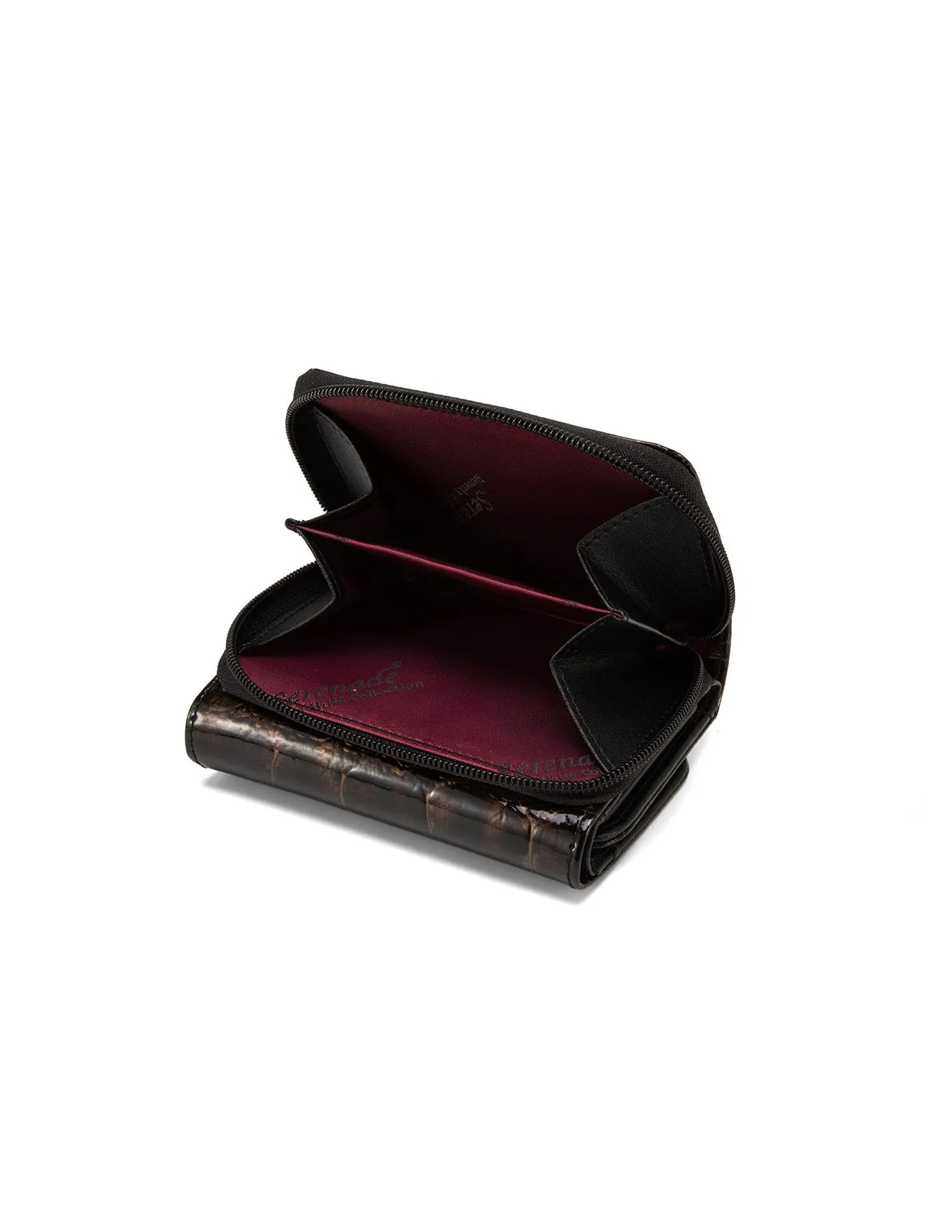 LEOPARD SMALL LEATHER RFID WALLET- WH703
