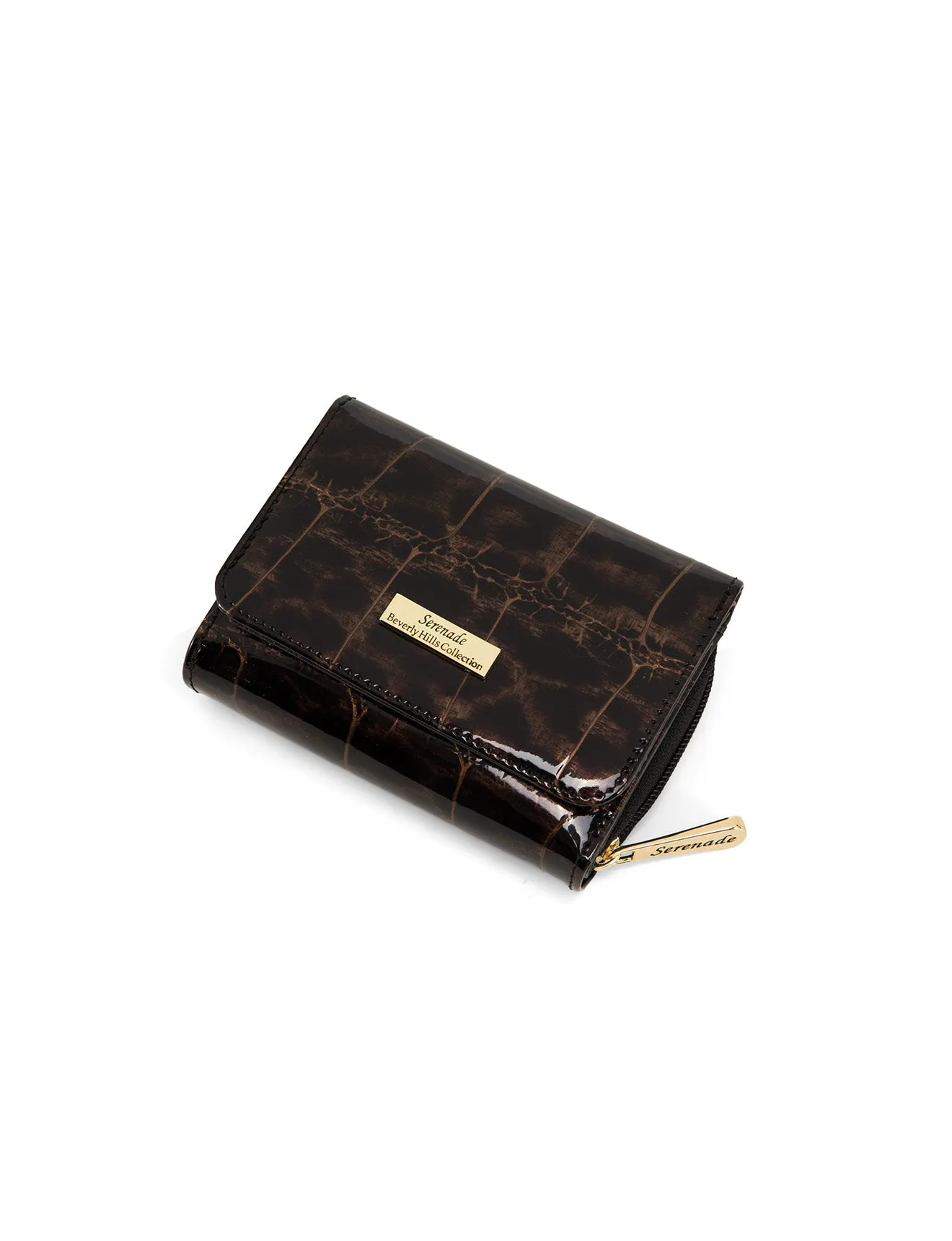LEOPARD SMALL LEATHER RFID WALLET- WH703