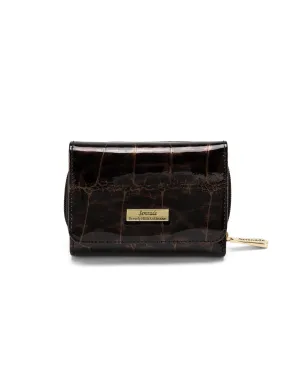 LEOPARD SMALL LEATHER RFID WALLET- WH703