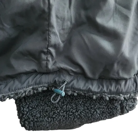 Levi's Women's Size M Zip Up Sherpa Teddy Jacket Dark Sprice Green