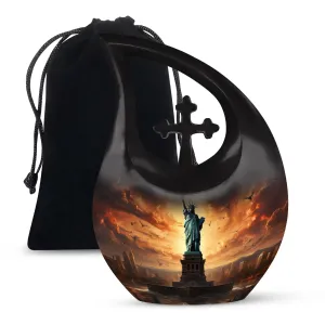 Liberty Urn : Personalized Statue of Liberty-Themed Memoriam Urn