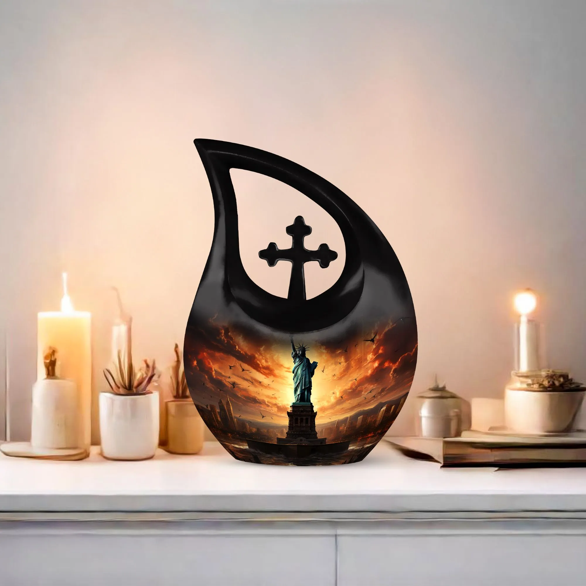Liberty Urn : Personalized Statue of Liberty-Themed Memoriam Urn