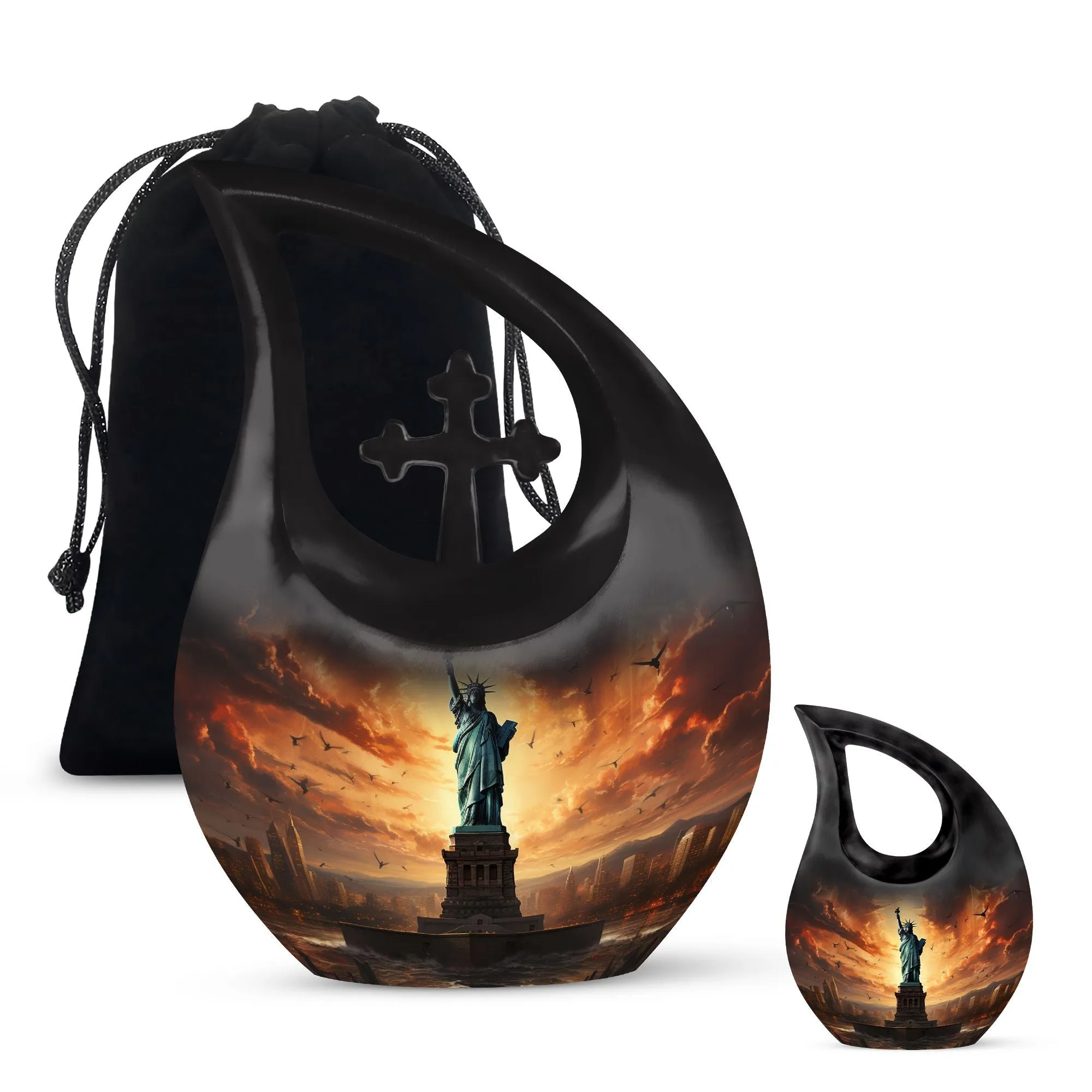 Liberty Urn : Personalized Statue of Liberty-Themed Memoriam Urn
