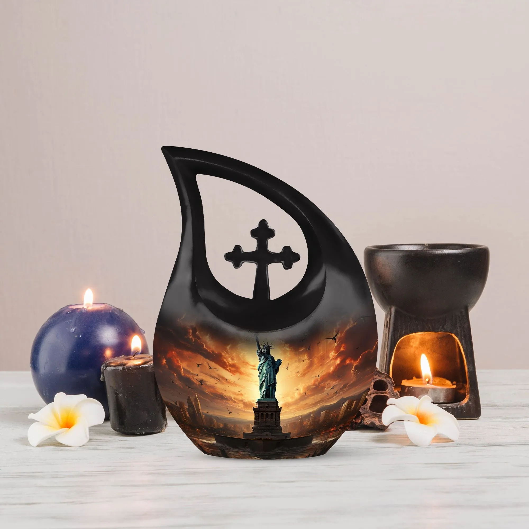 Liberty Urn : Personalized Statue of Liberty-Themed Memoriam Urn