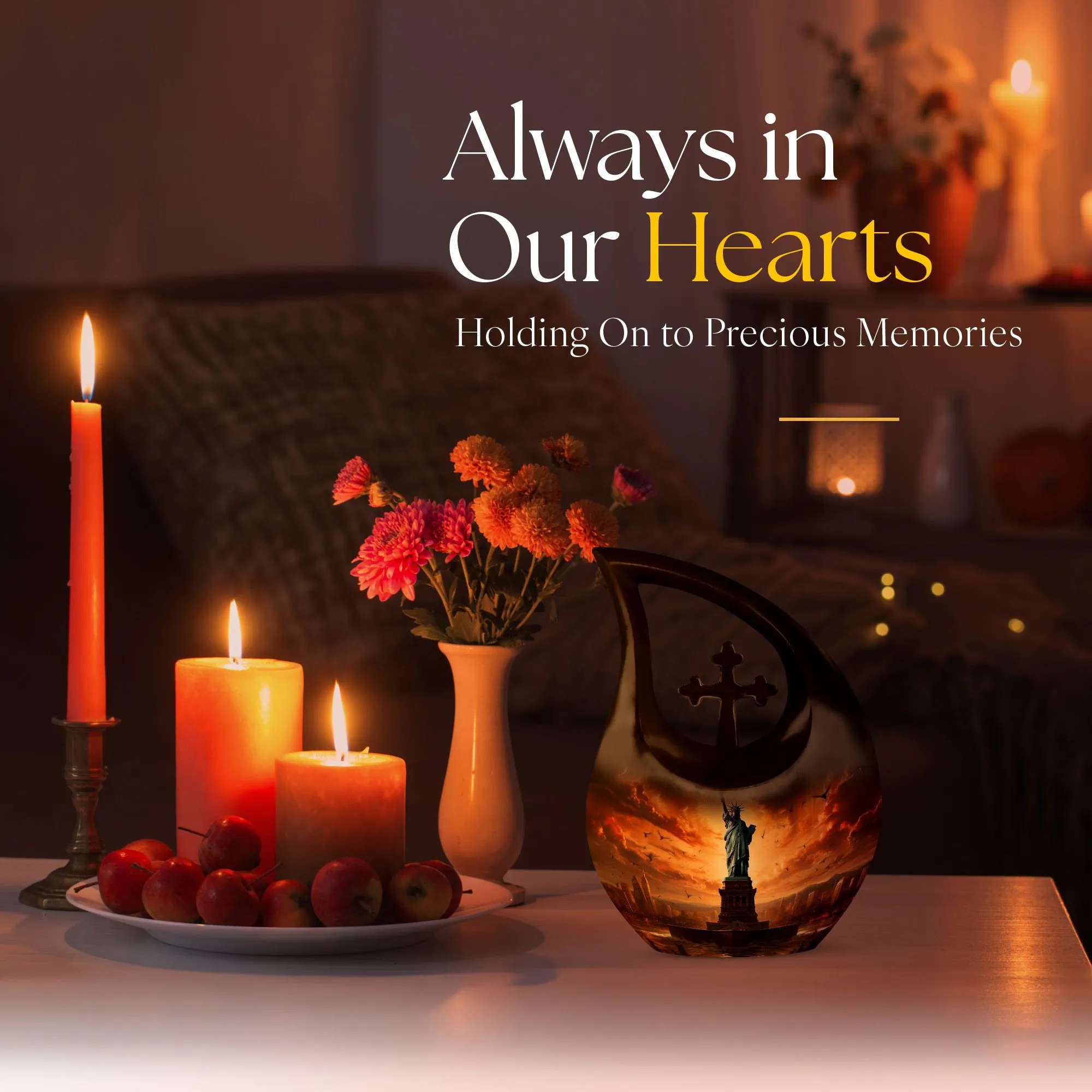 Liberty Urn : Personalized Statue of Liberty-Themed Memoriam Urn