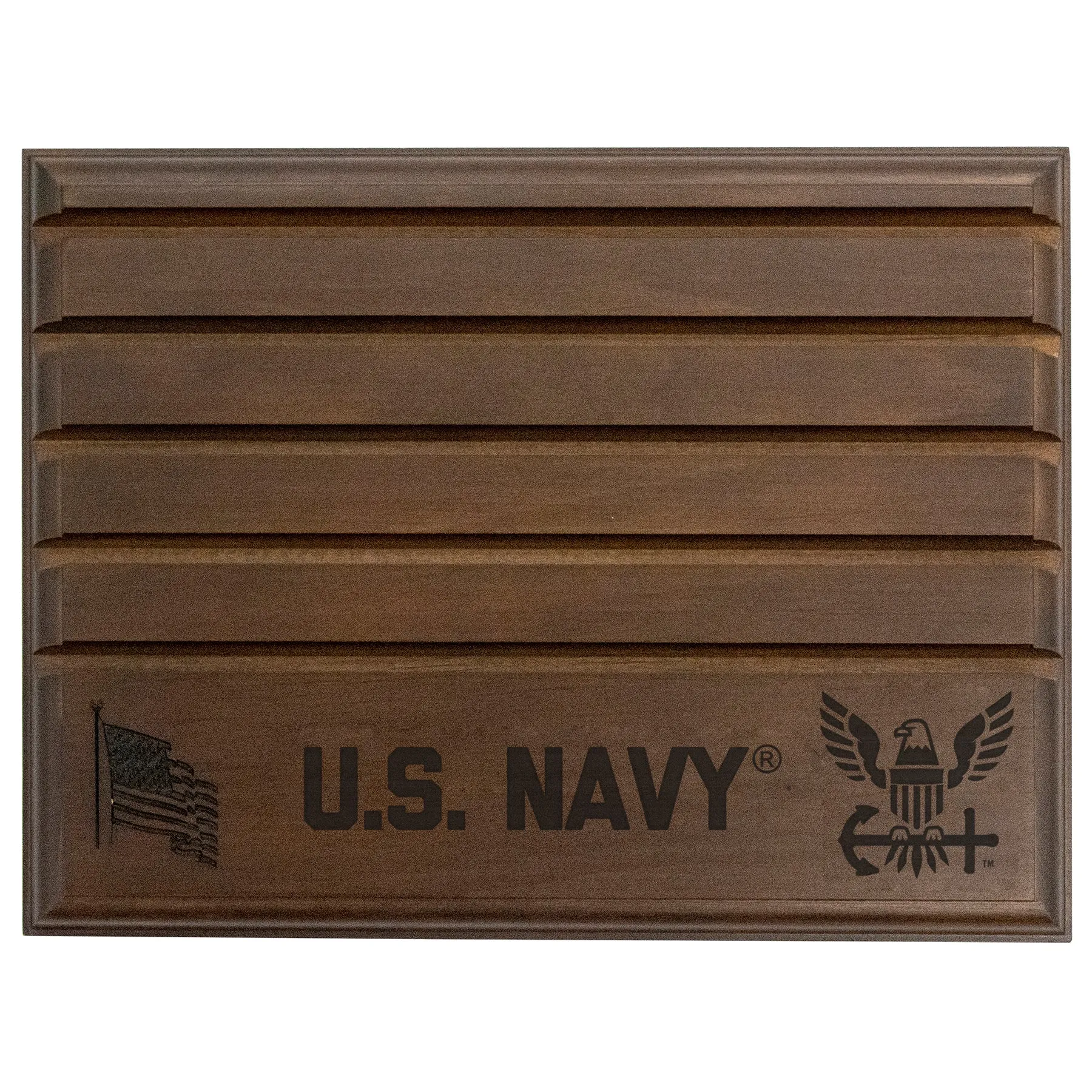 Licensed Military Wooden Coin Holder