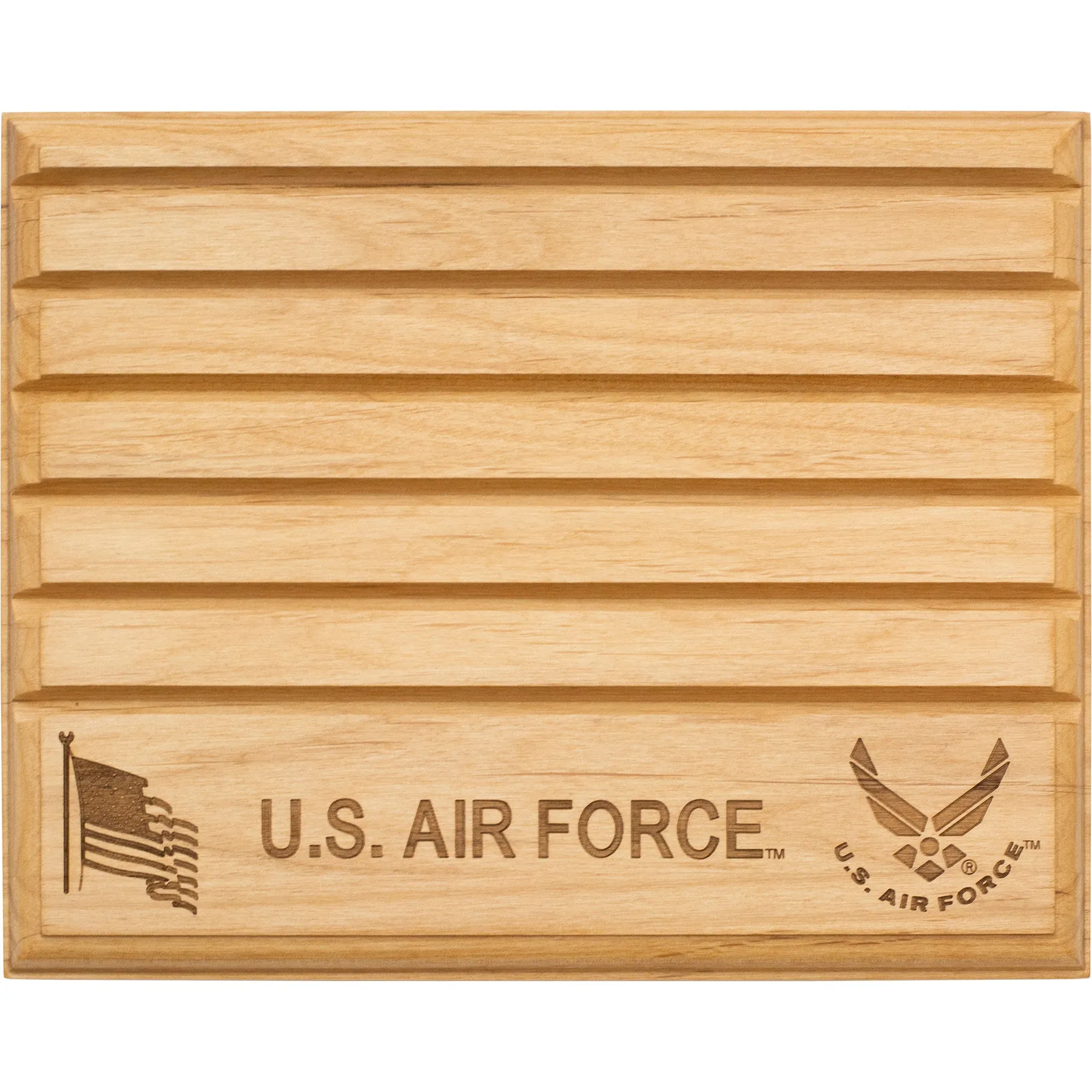 Licensed Military Wooden Coin Holder