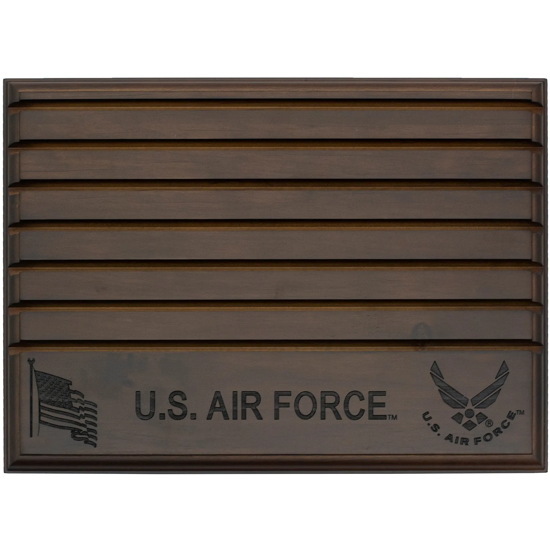 Licensed Military Wooden Coin Holder