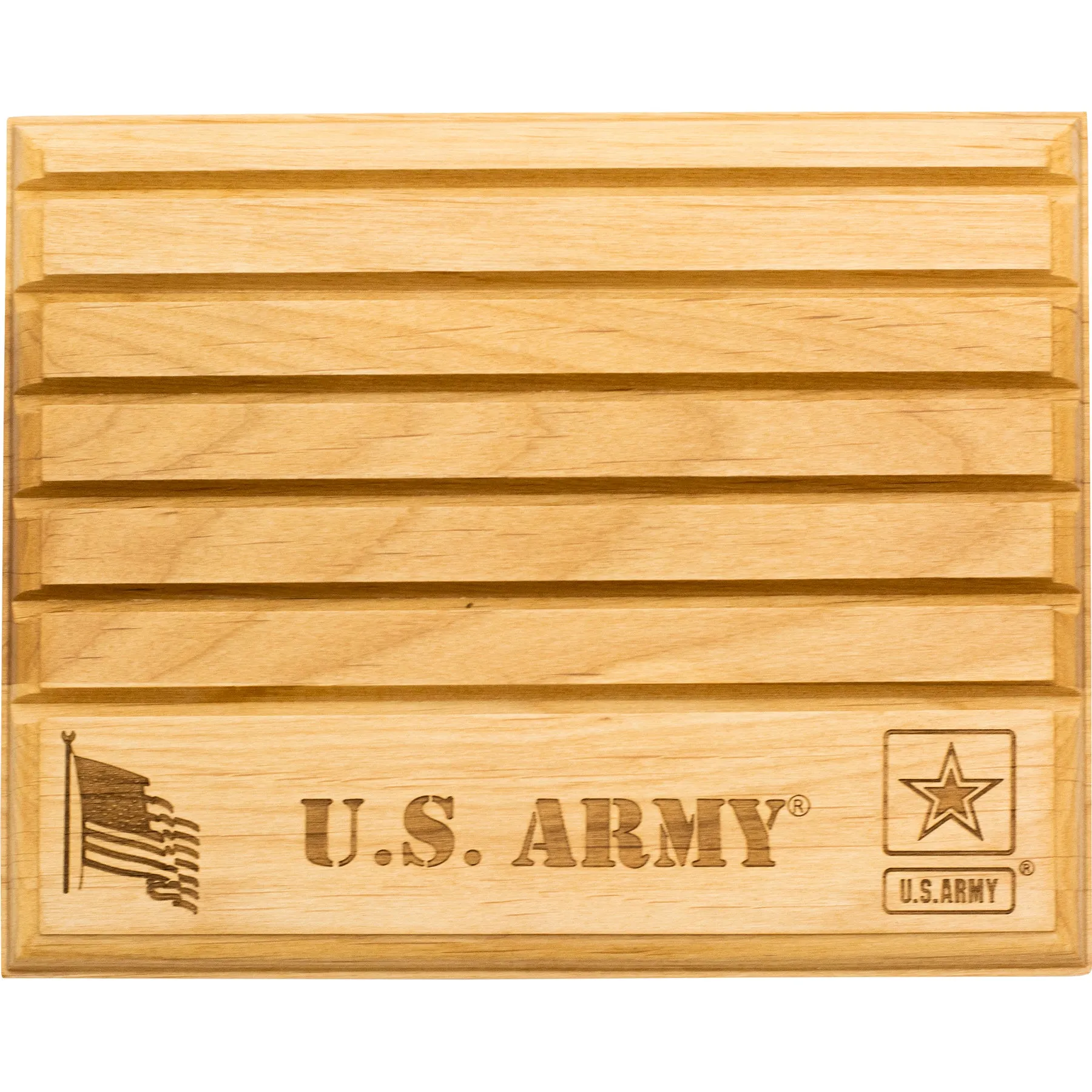 Licensed Military Wooden Coin Holder