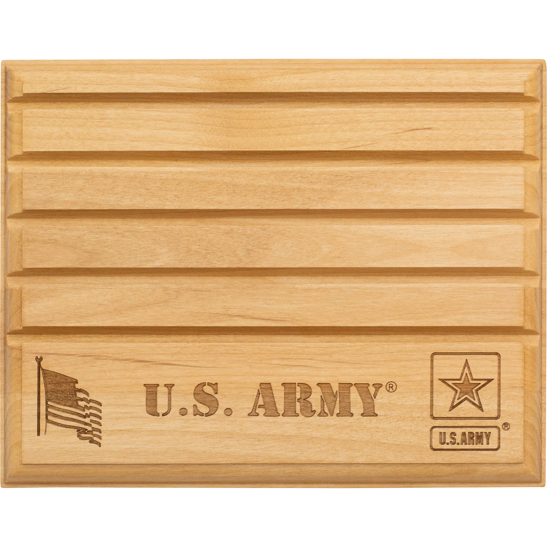Licensed Military Wooden Coin Holder