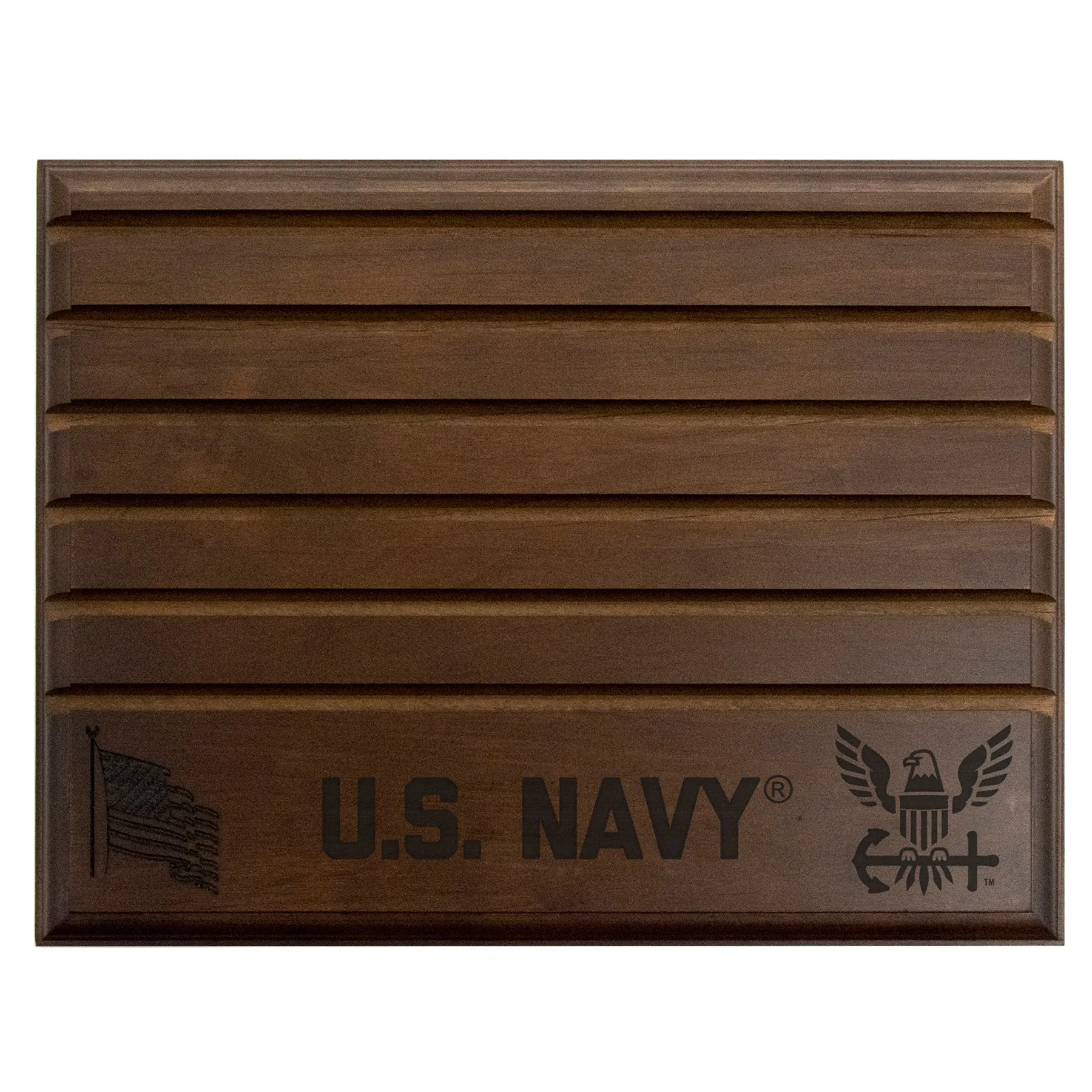 Licensed Military Wooden Coin Holder