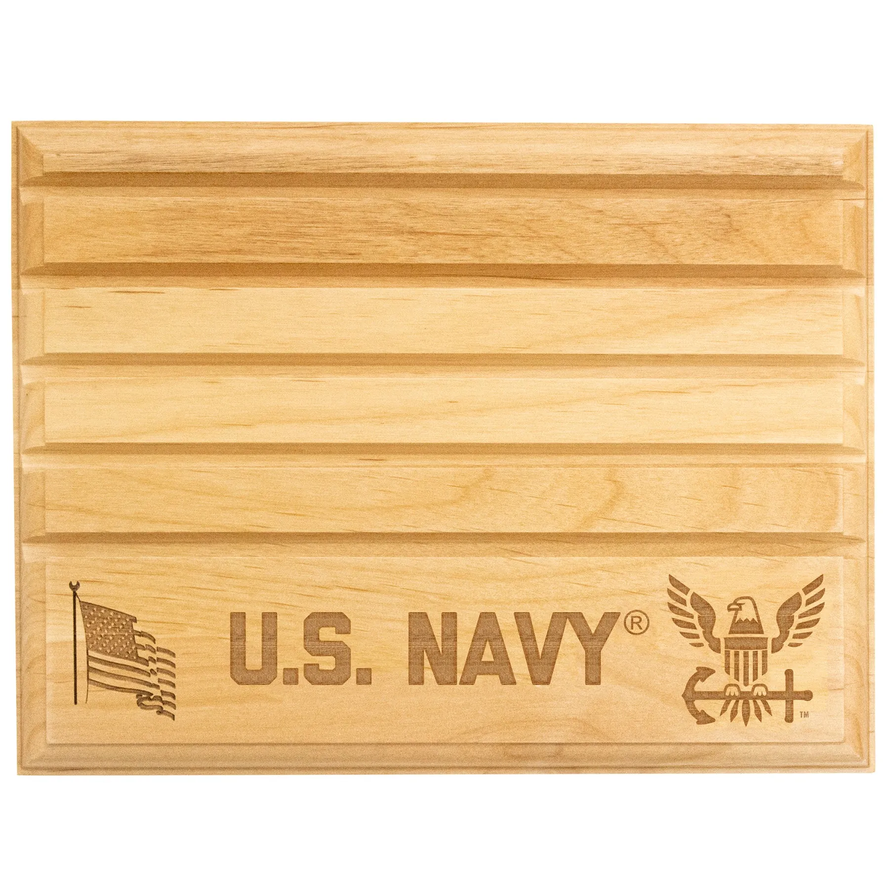 Licensed Military Wooden Coin Holder