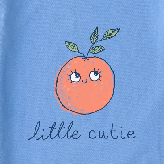 Life is Good Baby Little Cutie Long Sleeve Crusher Bodysuit