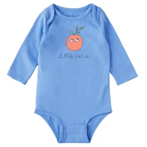 Life is Good Baby Little Cutie Long Sleeve Crusher Bodysuit