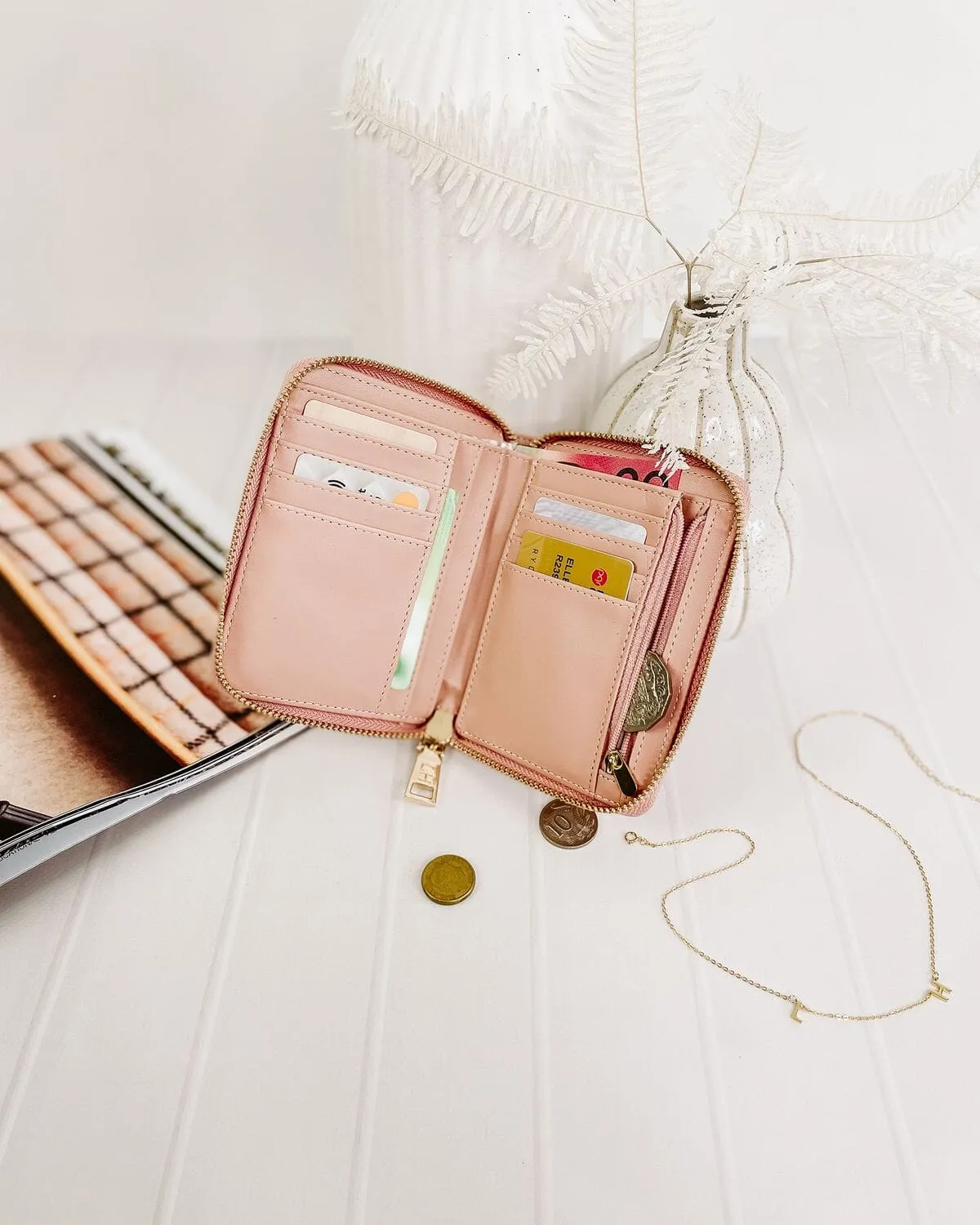 LOUENHIDE Aria Wallet - Blush