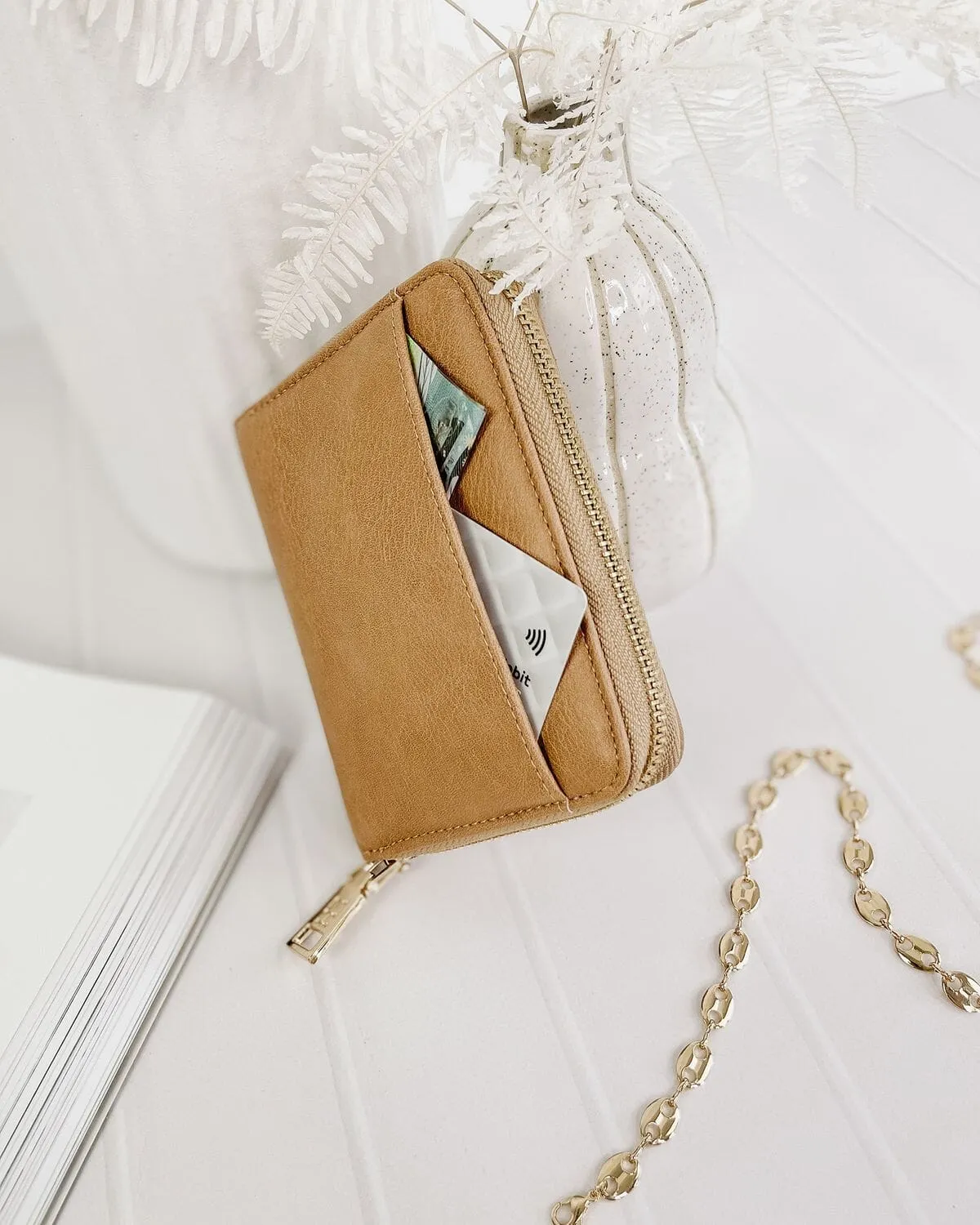LOUENHIDE Aria Wallet - Camel