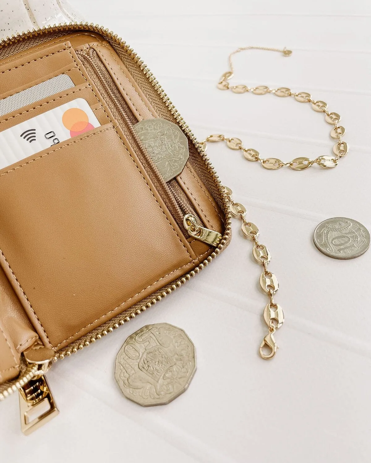 LOUENHIDE Aria Wallet - Camel