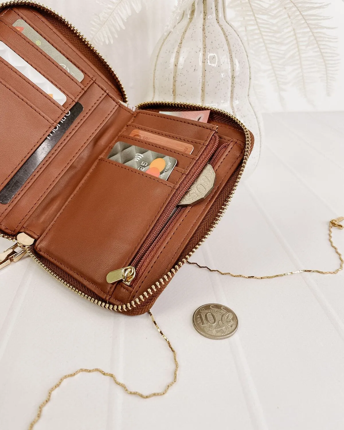 LOUENHIDE Aria Wallet - Tan