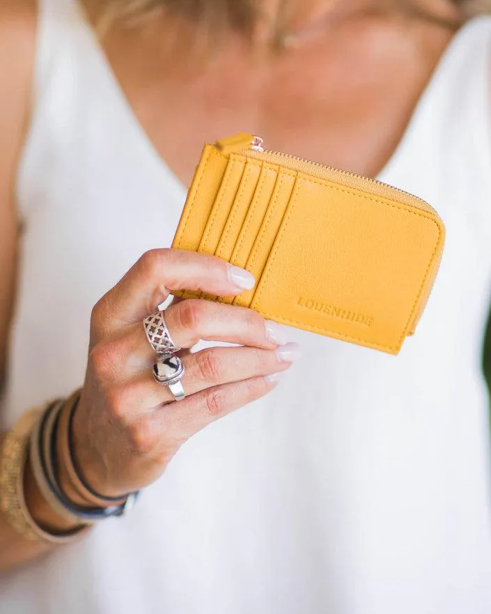 LOUENHIDE Dexter Cardholder - Yellow