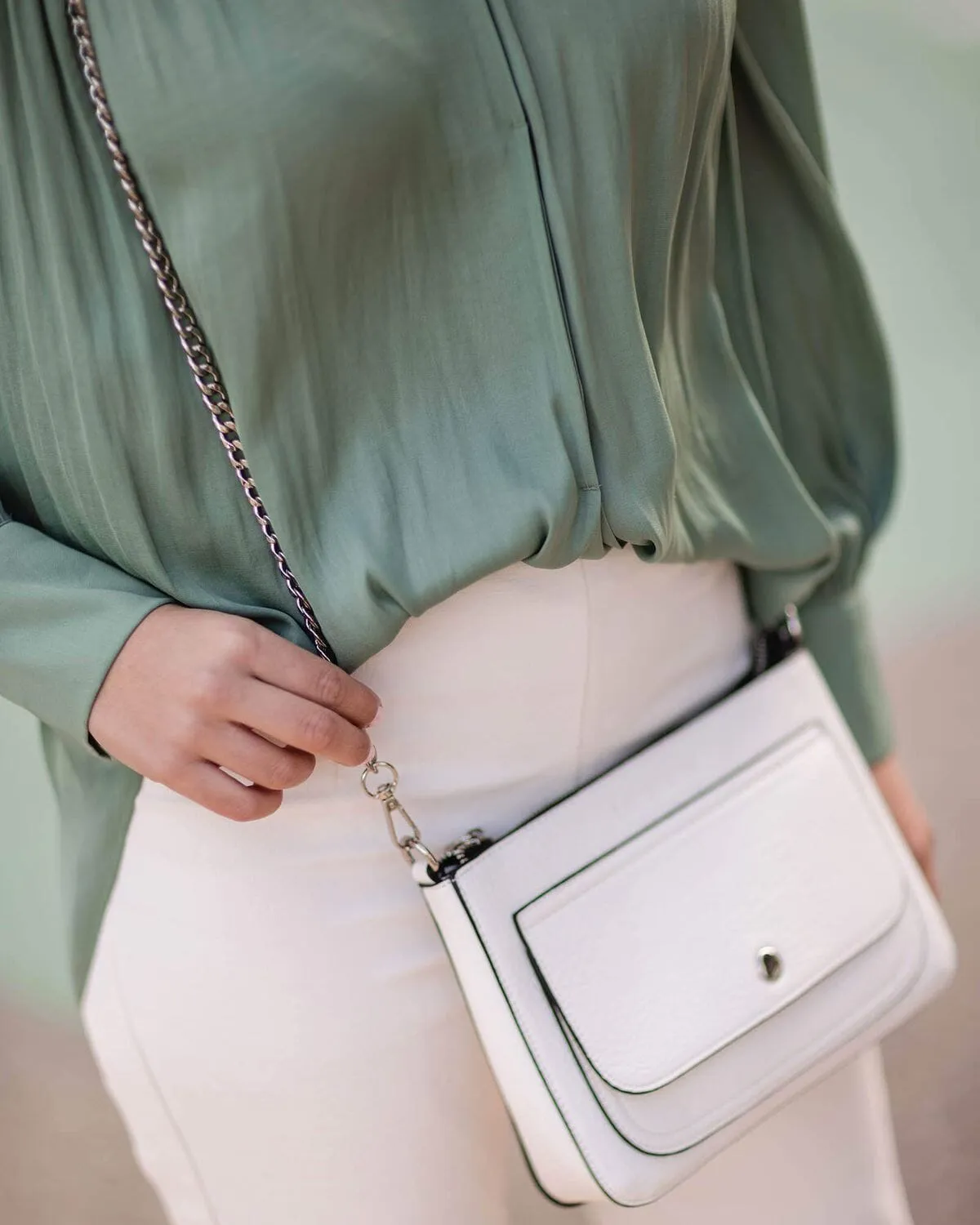 LOUENHIDE Tina Chain Strap - Silver
