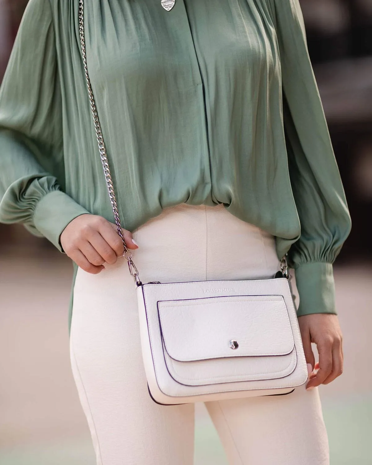 LOUENHIDE Tina Chain Strap - Silver