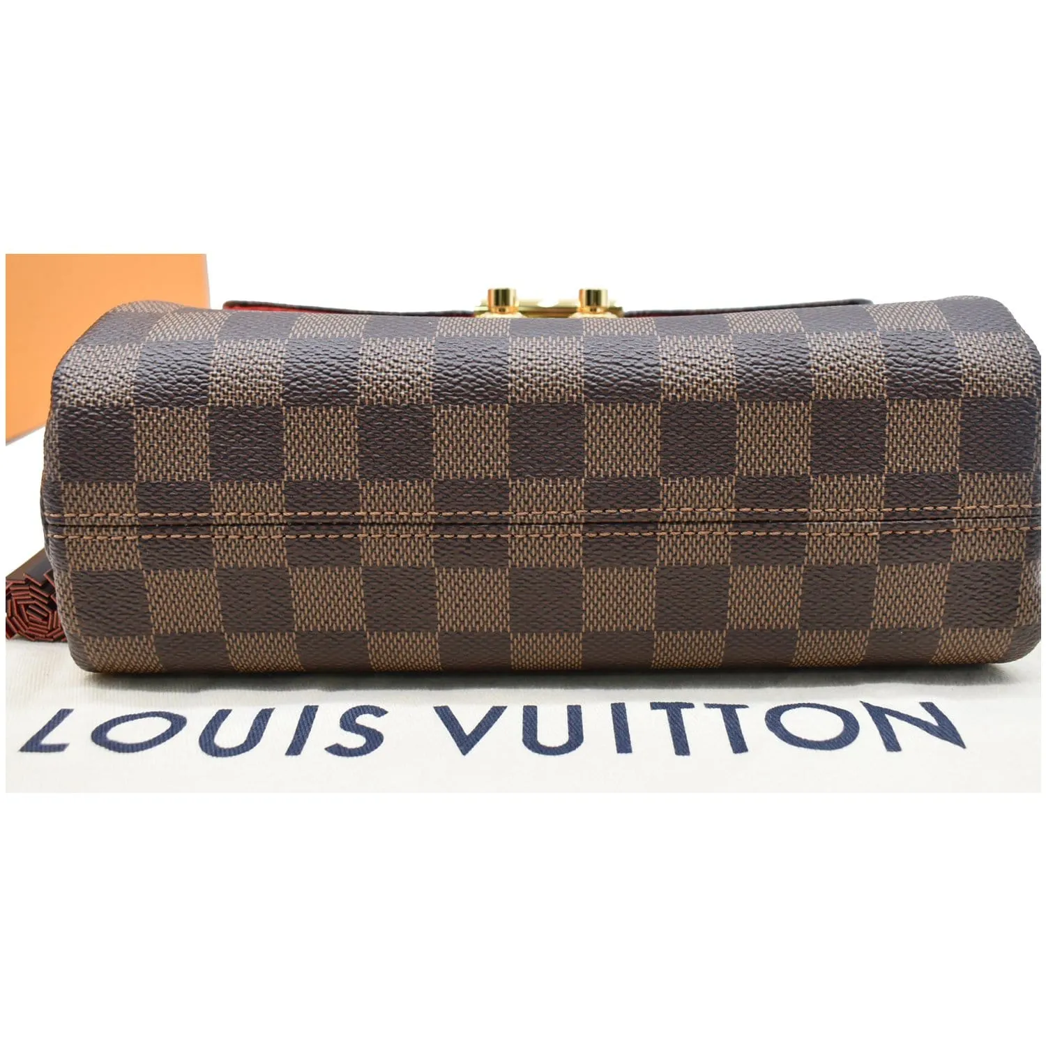 LOUIS VUITTON Croisette Damier Ebene Crossbody Bag Brown
