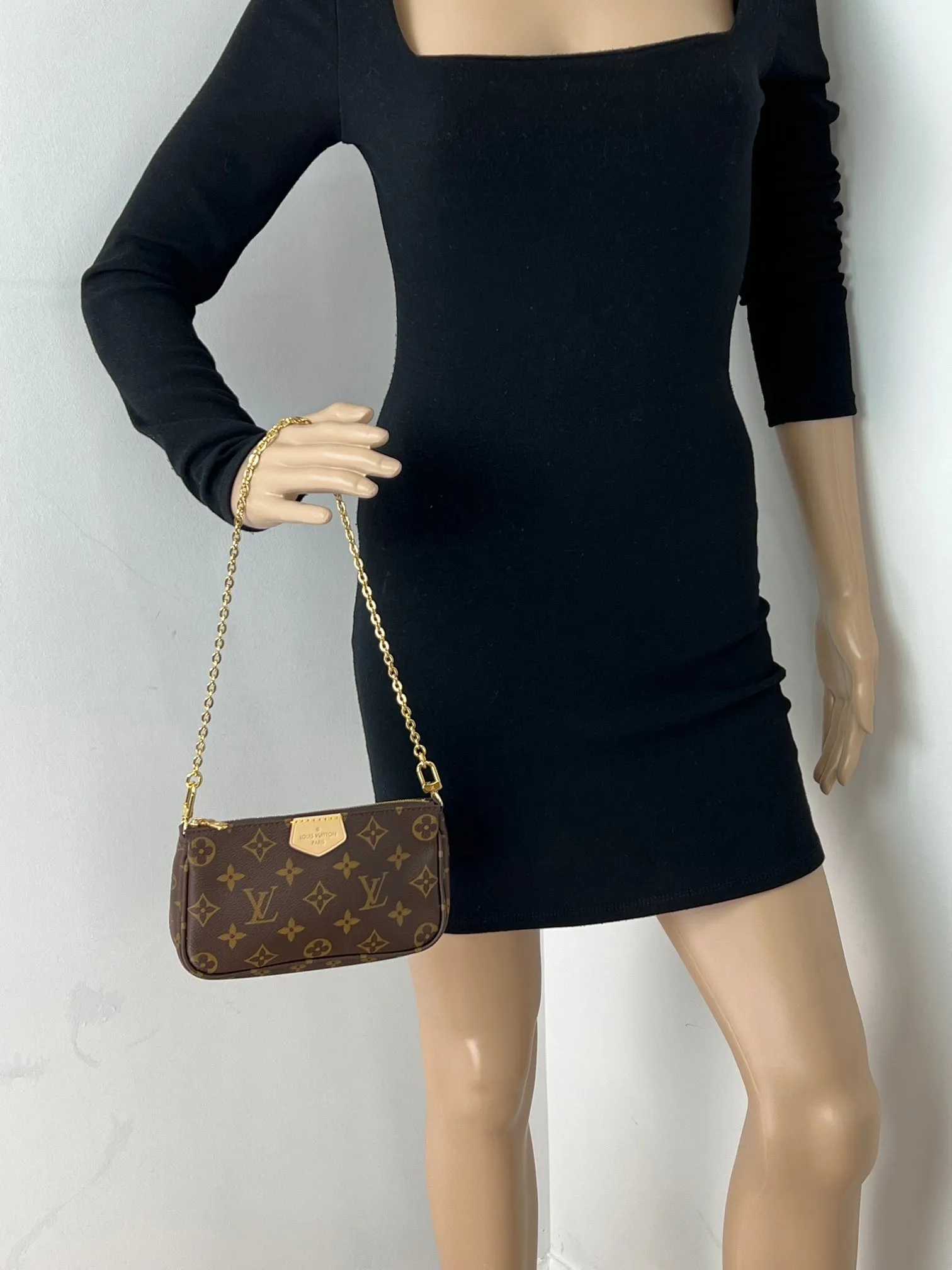Louis Vuitton Multi Pochette Accessoires Monogram Canvas Brown Preowned