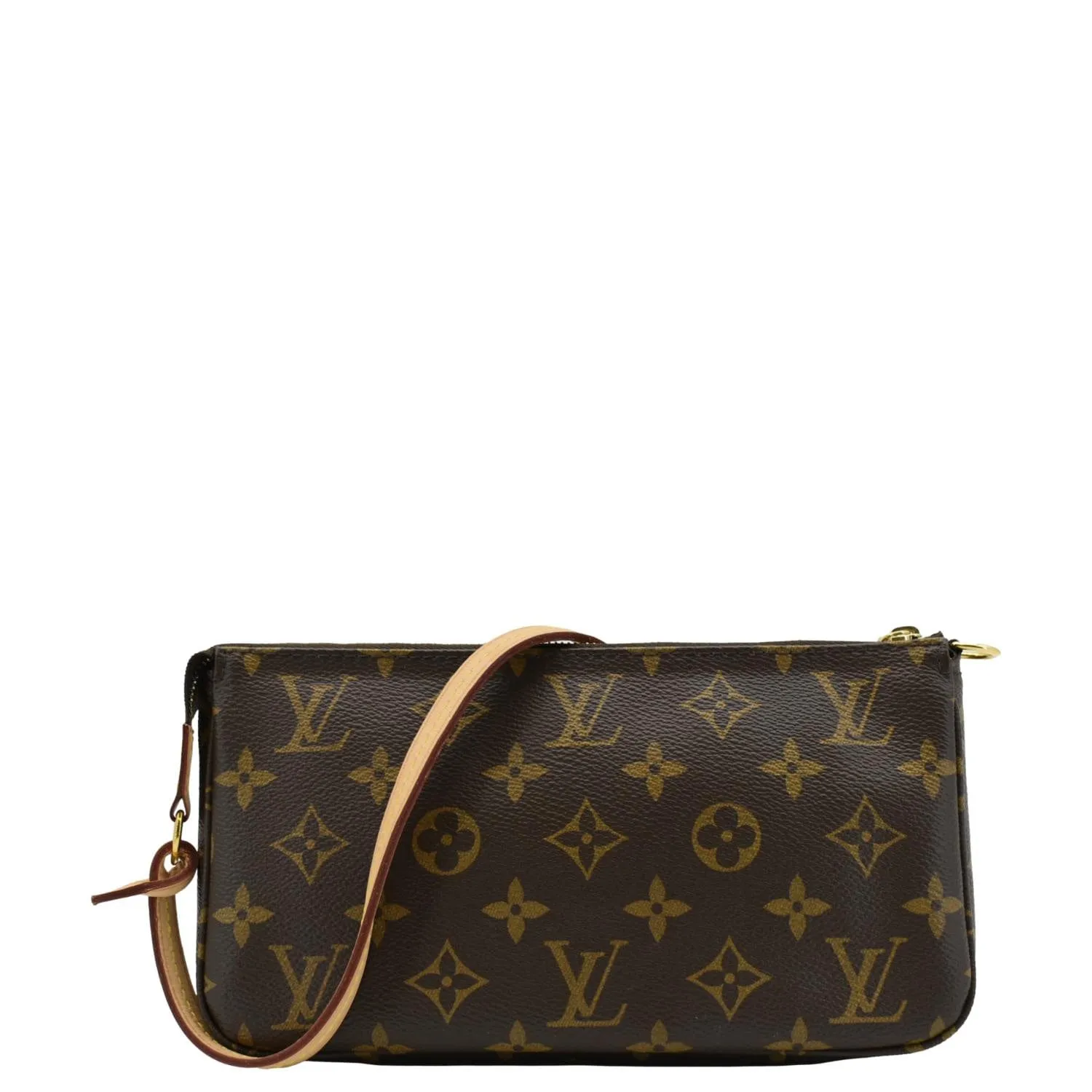 LOUIS VUITTON Pochette Accessories NM Monogram Canvas Pouch Bag Brown