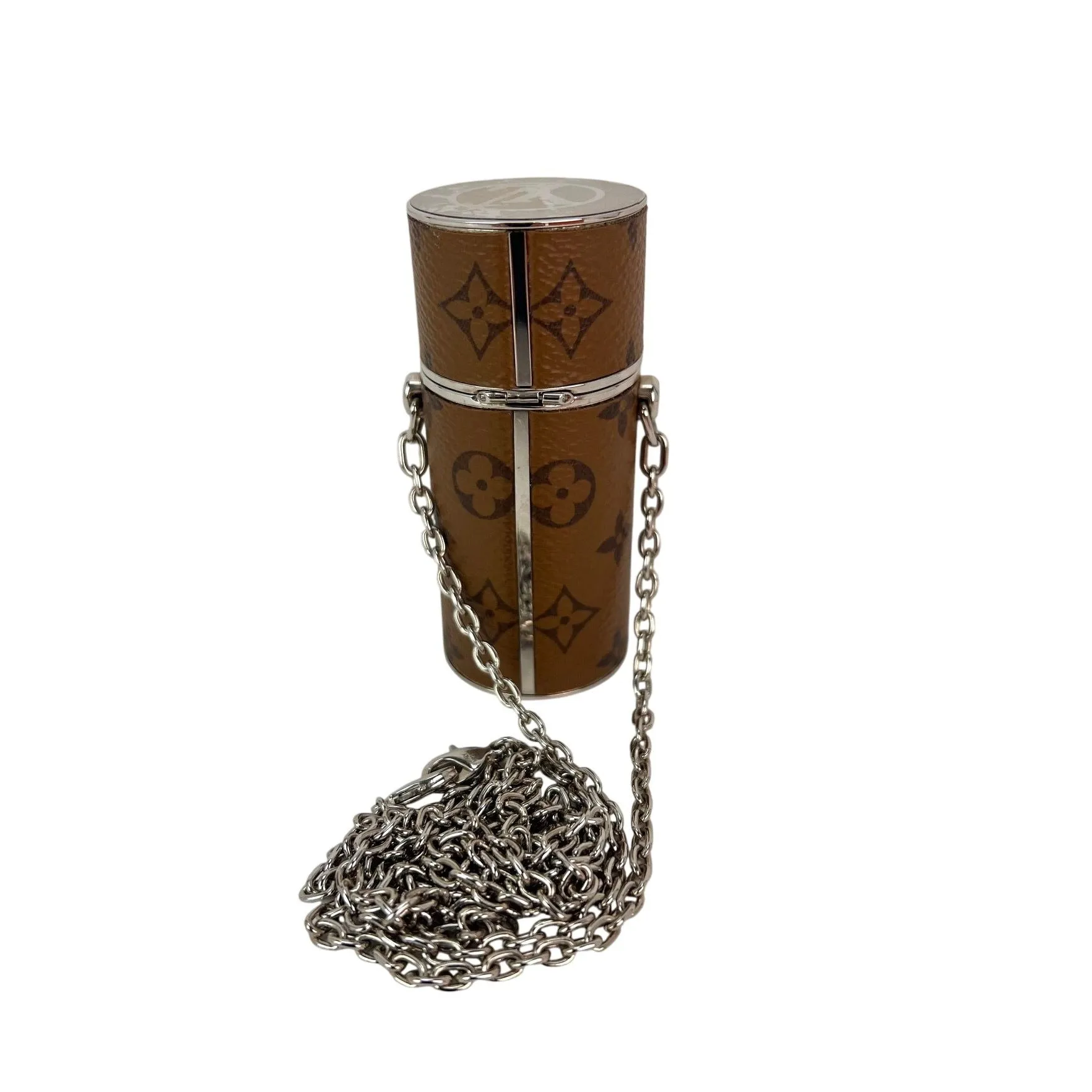 Louis Vuitton Reverse Monogram Chain Lipstick Case