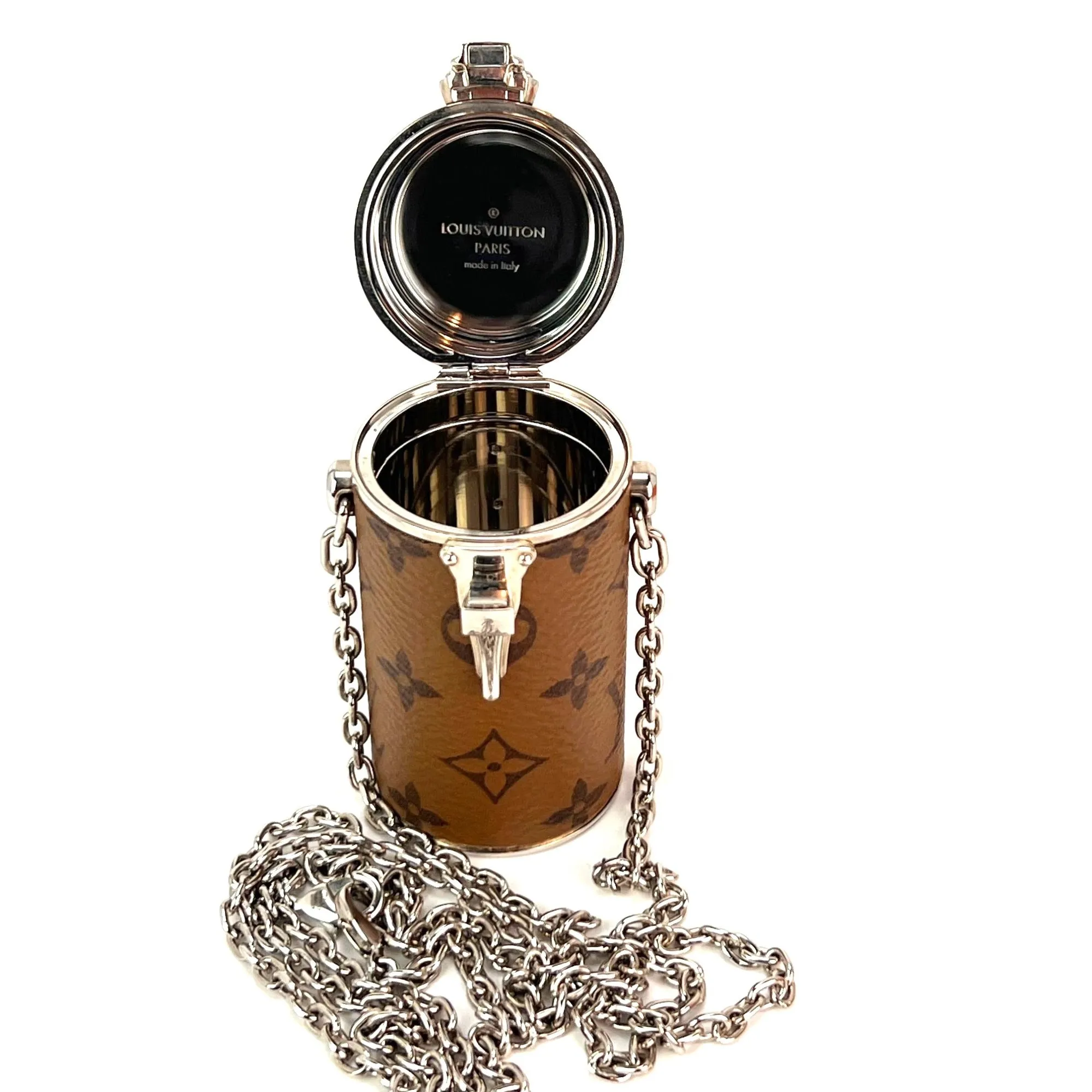 Louis Vuitton Reverse Monogram Chain Lipstick Case
