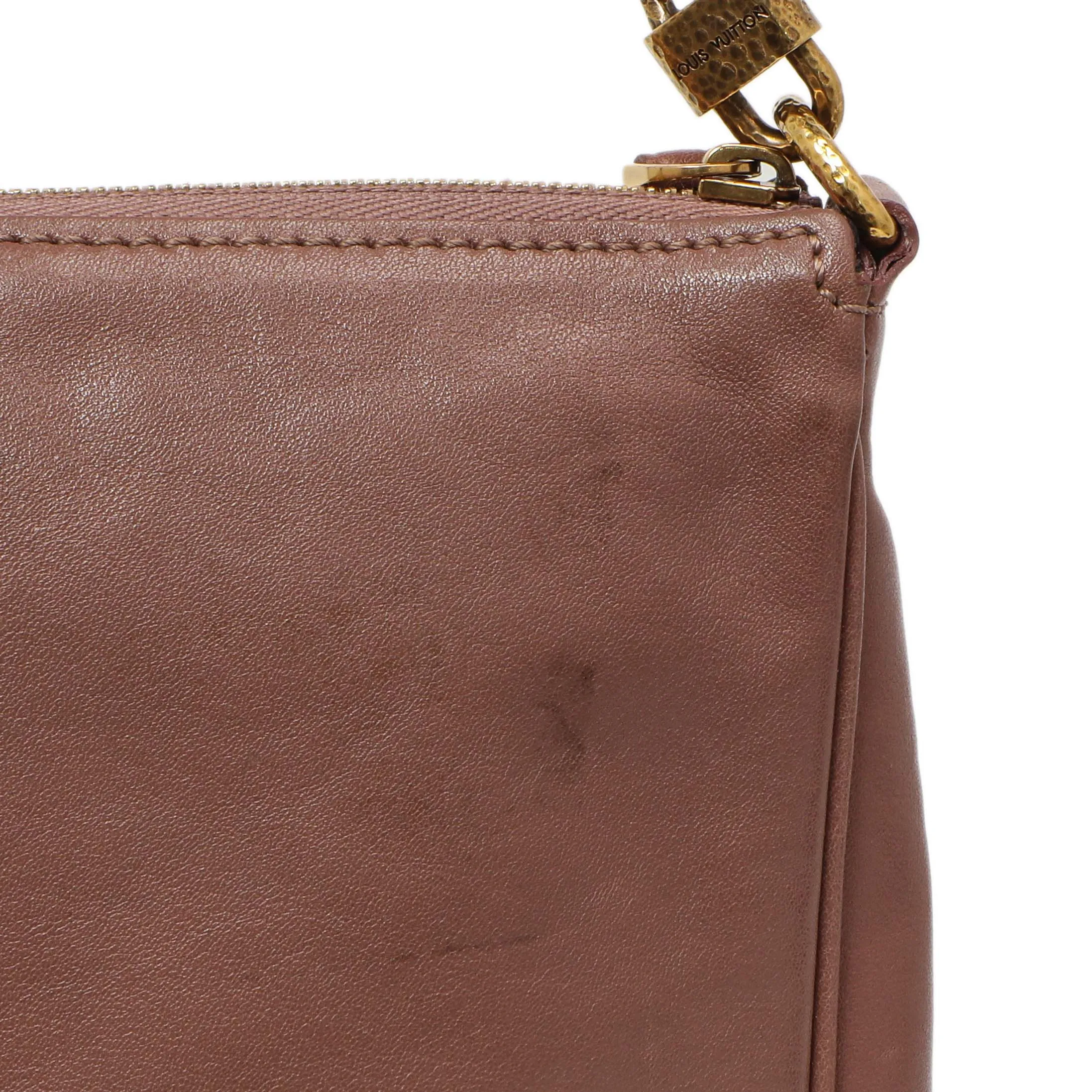 Louis Vuitton Rose Cuir Boudoir Pochette Accessoires MM