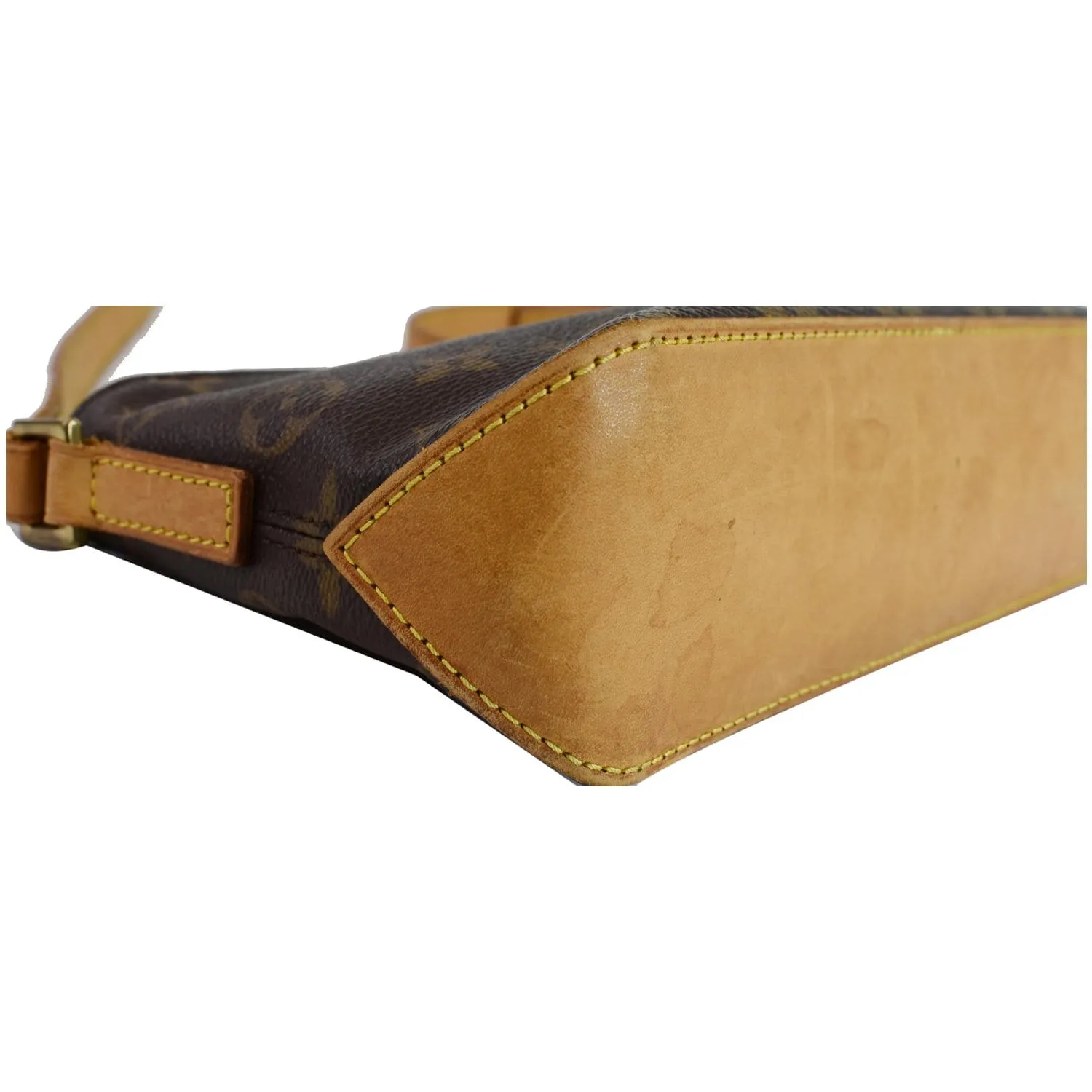 LOUIS VUITTON Trotteur Monogram Canvas Crossbody Bag Brown