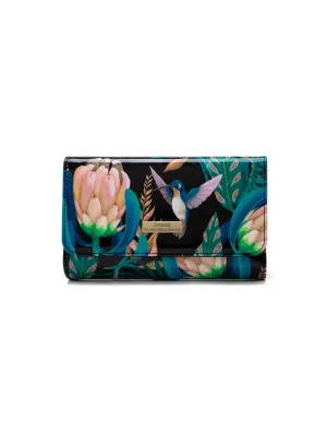 LULU MEDIUM PATENT LEATHER WALLET WITH RFID- WSF1102