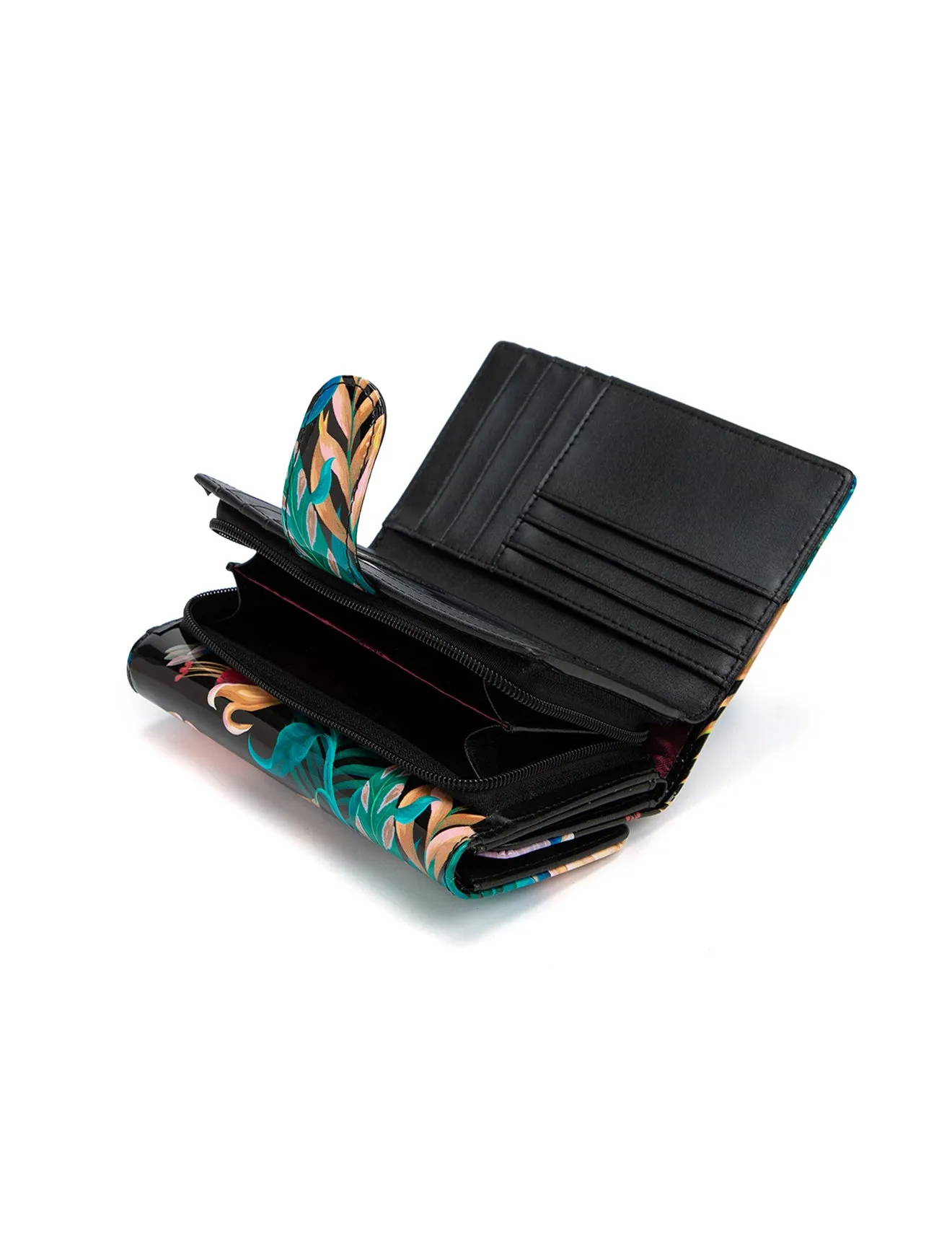 LULU MEDIUM PATENT LEATHER WALLET WITH RFID- WSF1102