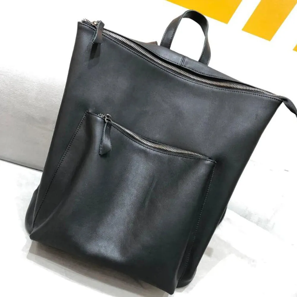 Luna Square Backpack Women's Minimalist Backpack in Black - One Size